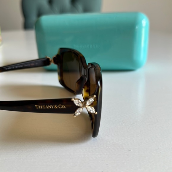 Tiffany & Co. Tortoise Sunglasses with Dark Brown Lenses - Picture 3 of 11